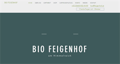 Desktop Screenshot of feigenhof.at